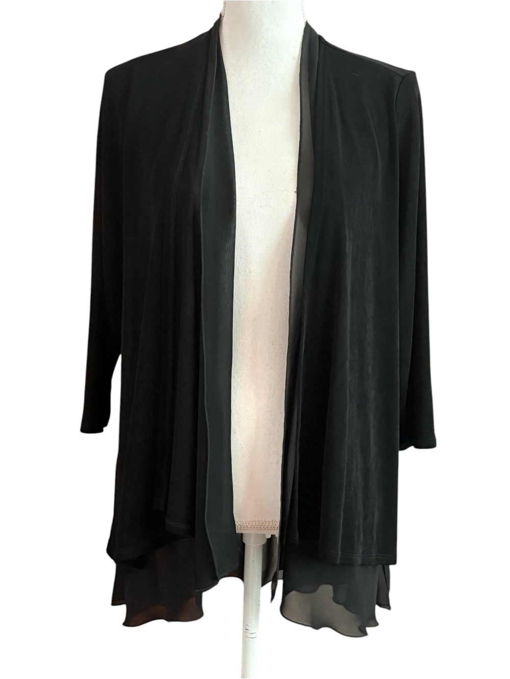 Chicos Travelers Layered Cardigan Jacket